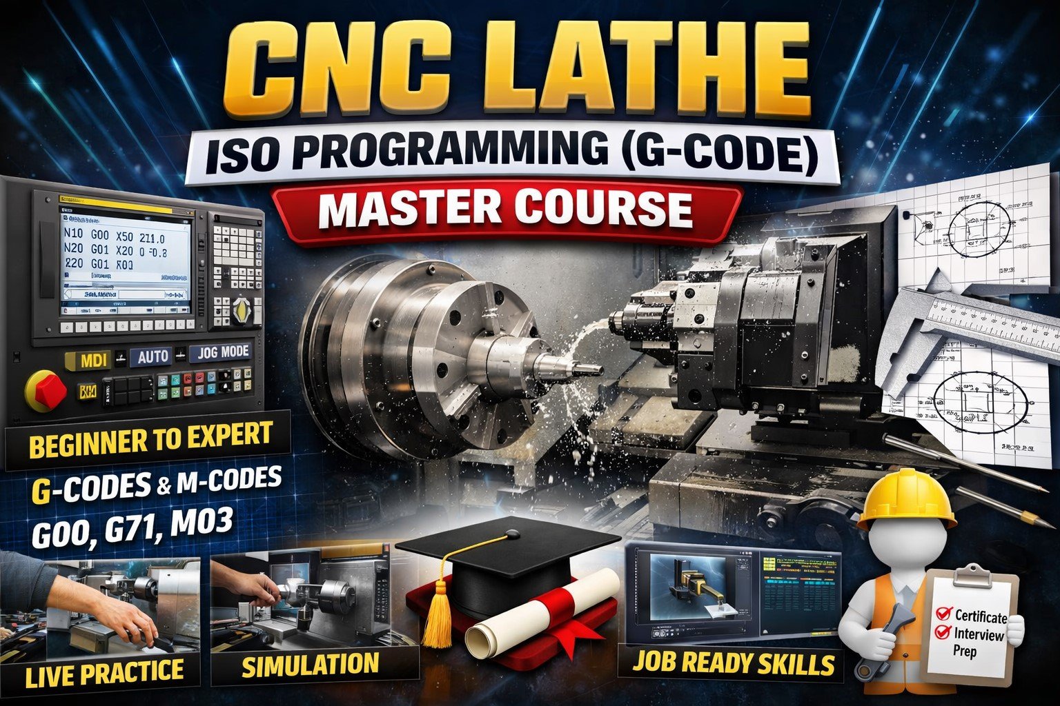 CNC Turning: Advanced ISO Manual Programming